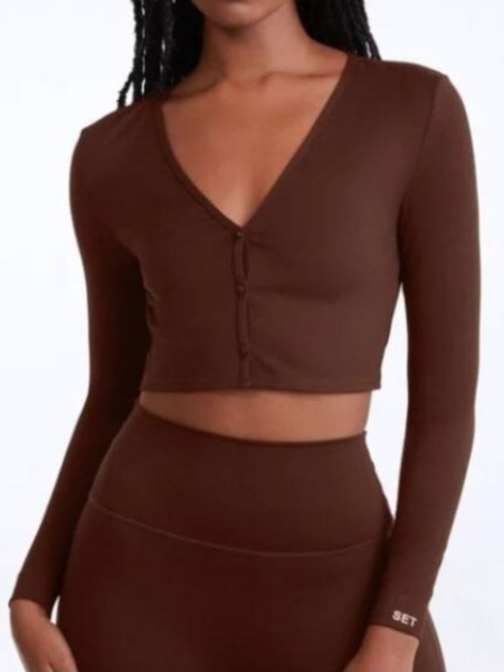 Set Active Luxforme Brown Cardigan